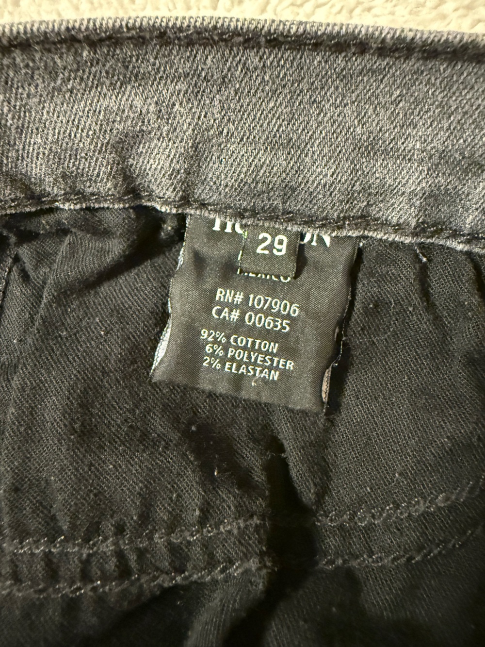 Hudson Washed Black/Grey Shine MidRise Skinny Jeans 29 - Picture 8 of 10